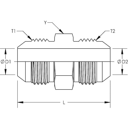 World Wide Fittings JIC Union Stainless Steel 2403X10X10SS